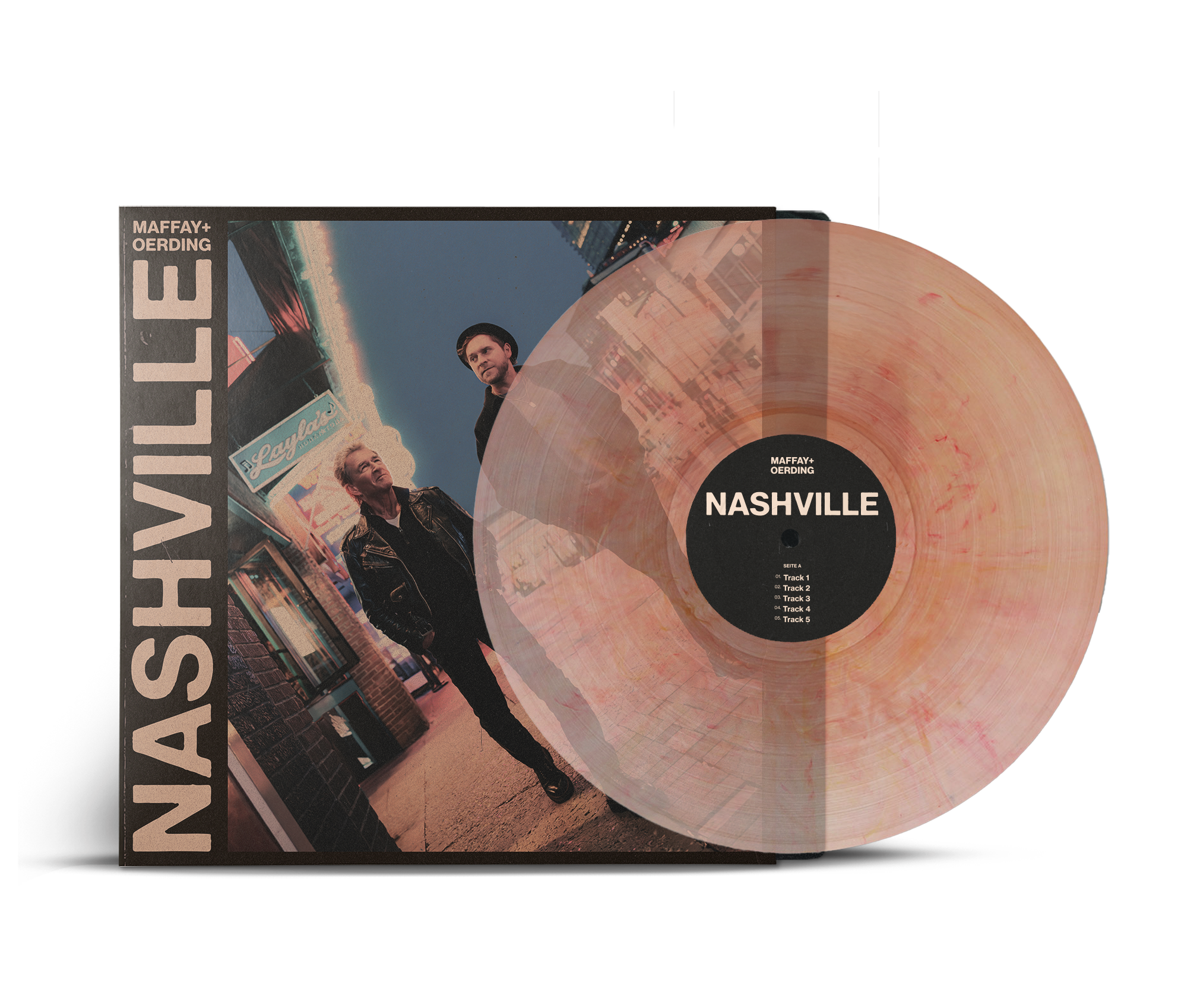 Nashville exclusive colored vinyl record and sleeve