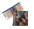 Musik-CD mit Albumcover und Tourticket für Nashville-Tour