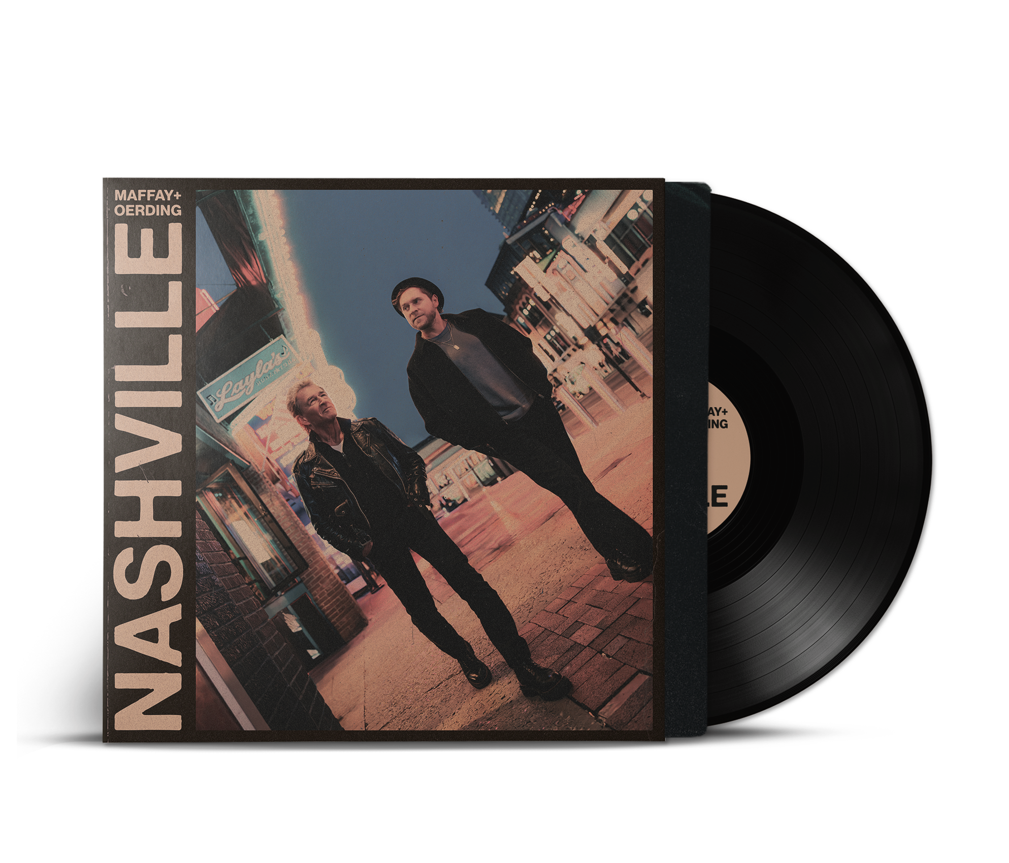 Nashville vinyl record with printed album cover sleeve